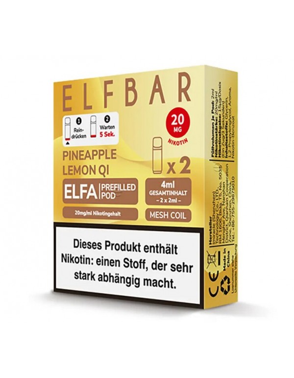 Pineapple Lemon Qi Elfa Pod 2 Stück