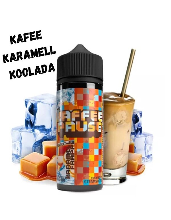 Karamell Frappe Ice Aroma 10ml Kaffeepause by Steamshots