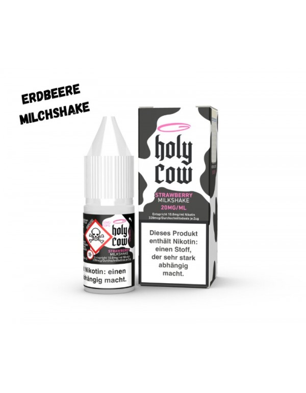 Strawberry Milkshake Nikotinsalz Liquid 10ml Holy ...