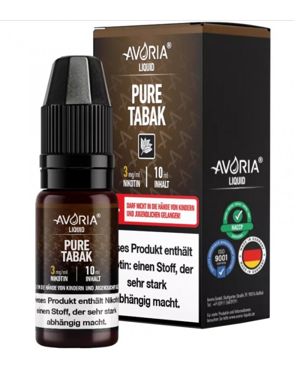Pure Tabak Liquid 10ml Avoria