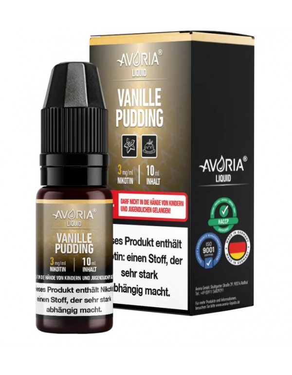 Vanillepudding Liquid 10ml Avoria