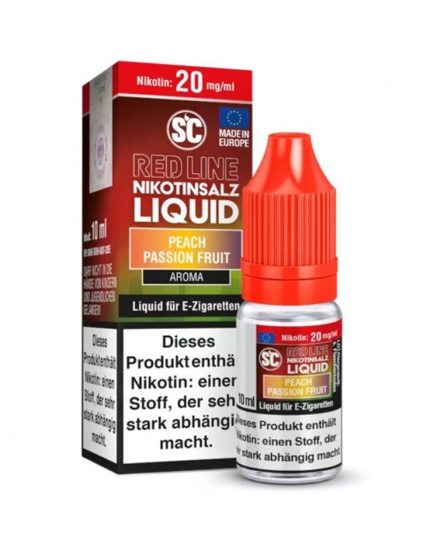 Peach Passionsfruit Nikotinsalz Liquid SC Red Line