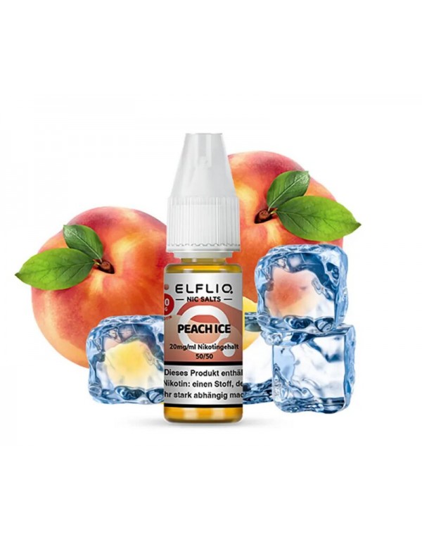 Peach Ice Nikotinsalz Liquid 10ml Elfliq