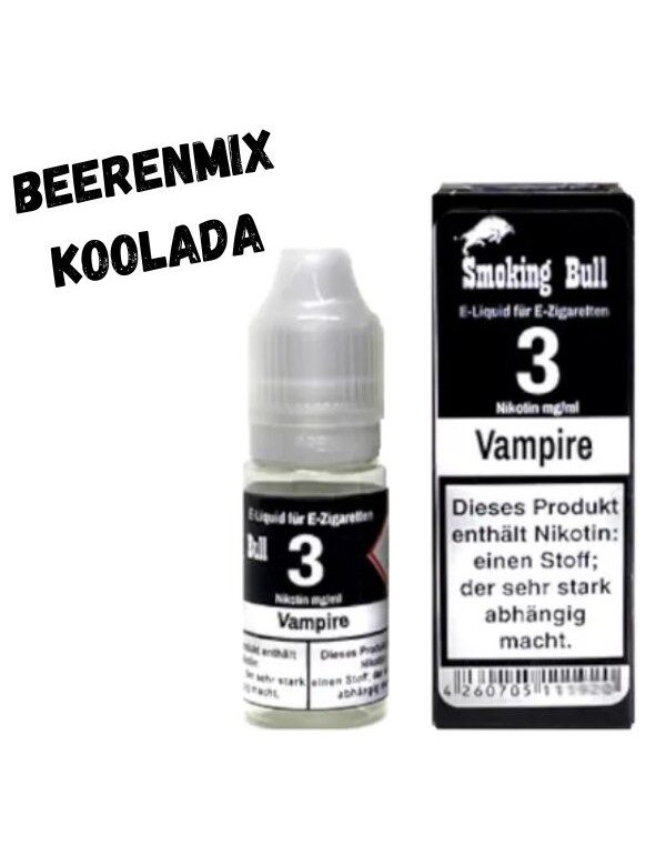 Vampire Liquid 10ml Smoking Bull