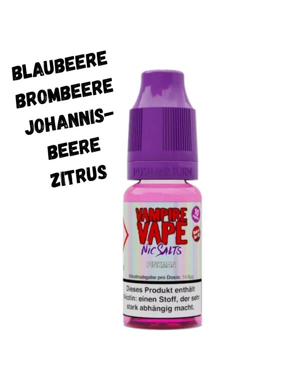 Pinkman Nikotinsalz Liquid 10ml Vampire Vape