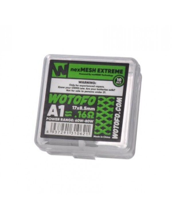 Wotofo nexMesh Extreme A1 0,16 Ohm 10 Stück