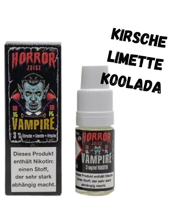 Vampire Liquid 10ml Horror Juice