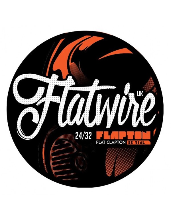 Flapton SS316L 24/32 Wickeldrath 10ft Flatwire