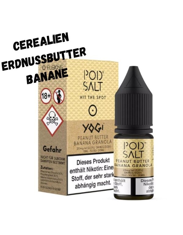 Peanut Butter Banana Granola Nikotinsalz Liquid 10...