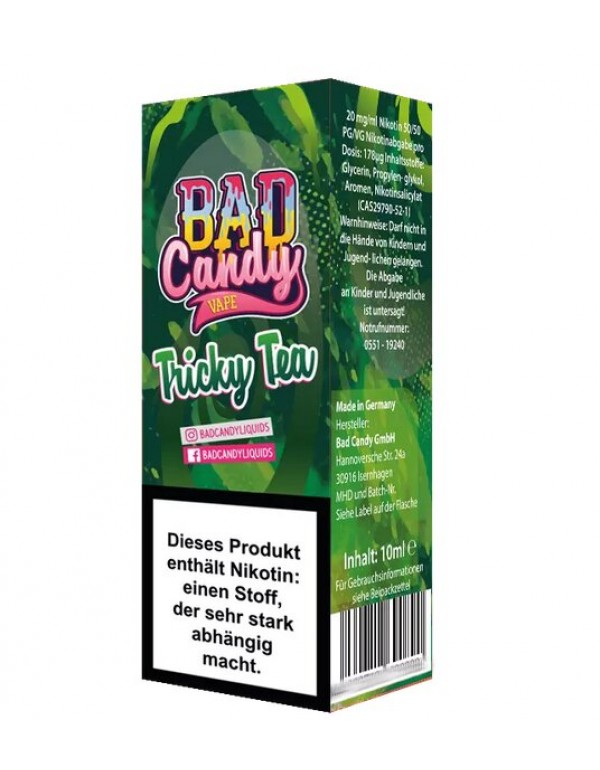 Tricky Tea Nikotin Salz 20mg 10ml Bad Candy
