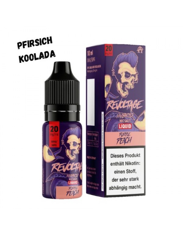 Purple Peach Hybrid Nikotinsalz Liquid 10ml Revolt...