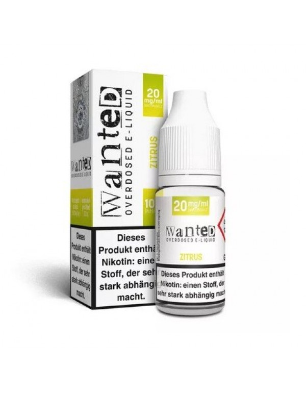 Zitrus Nikotin Salz Liquid Wanted Overdosed