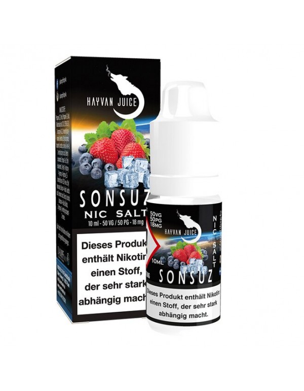 Sonsuz 18mg Nikotin Salz Liquid Hayvan Juice