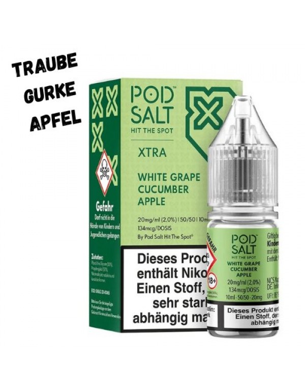 White Grape Cucumber Nikotinsalz Liquid 10ml Pod Salt XTRA