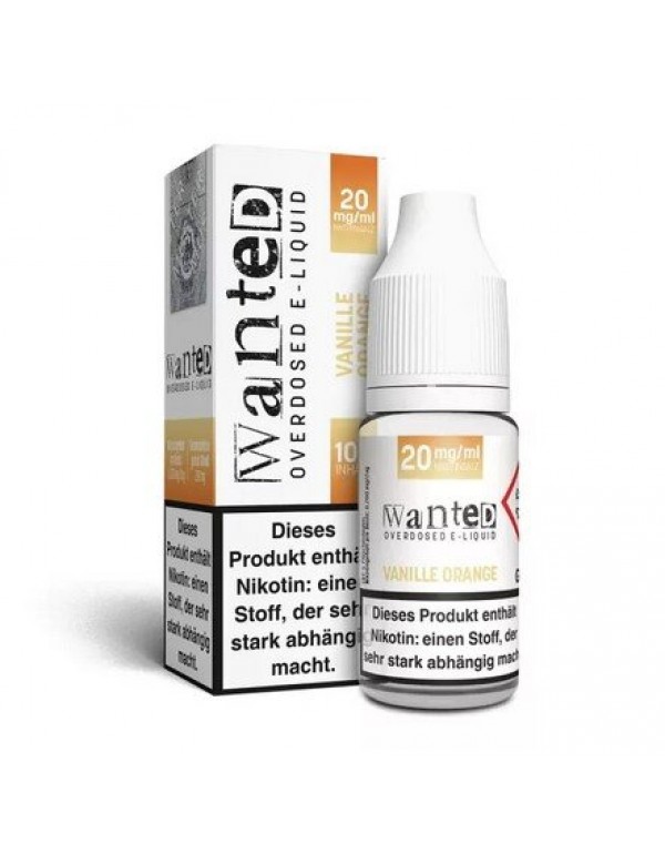 Vanille Orange Nikotin Salz Liquid Wanted Overdose...