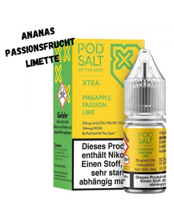 Pineapple Passion Lime Nikotinsalz Liquid 10ml Pod...