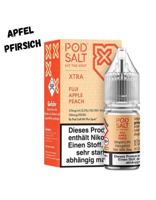 Fuji Apple Peach Nikotinsalz Liquid 10ml Pod Salt XTRA