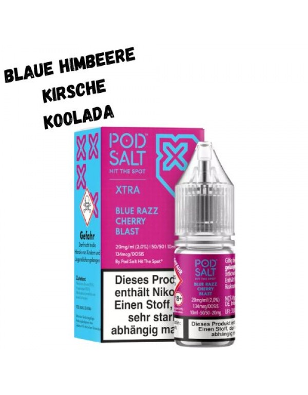 Blue Razz Cherry Nikotinsalz Liquid 10ml Pod Salt XTRA