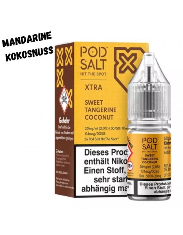 Sweet Tangerine Coconut Nikotinsalz Liquid 10ml Po...