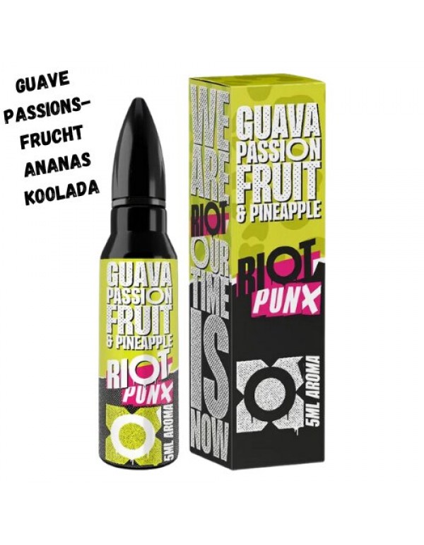 Guave Passionsfrucht & Ananas Aroma 5ml Punx by Riot Squad