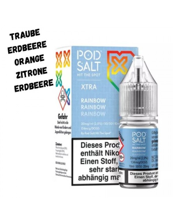 Rainbow Nikotinsalz Liquid 10ml Pod Salt XTRA