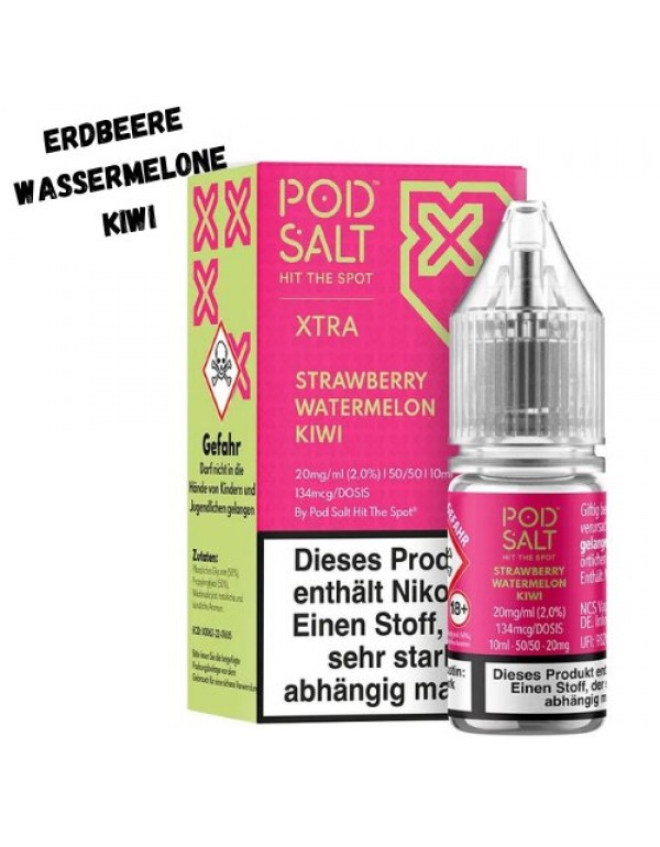 Strawberry Watermelon Kiwi Nikotinsalz Liquid 10ml Pod Salt XTRA